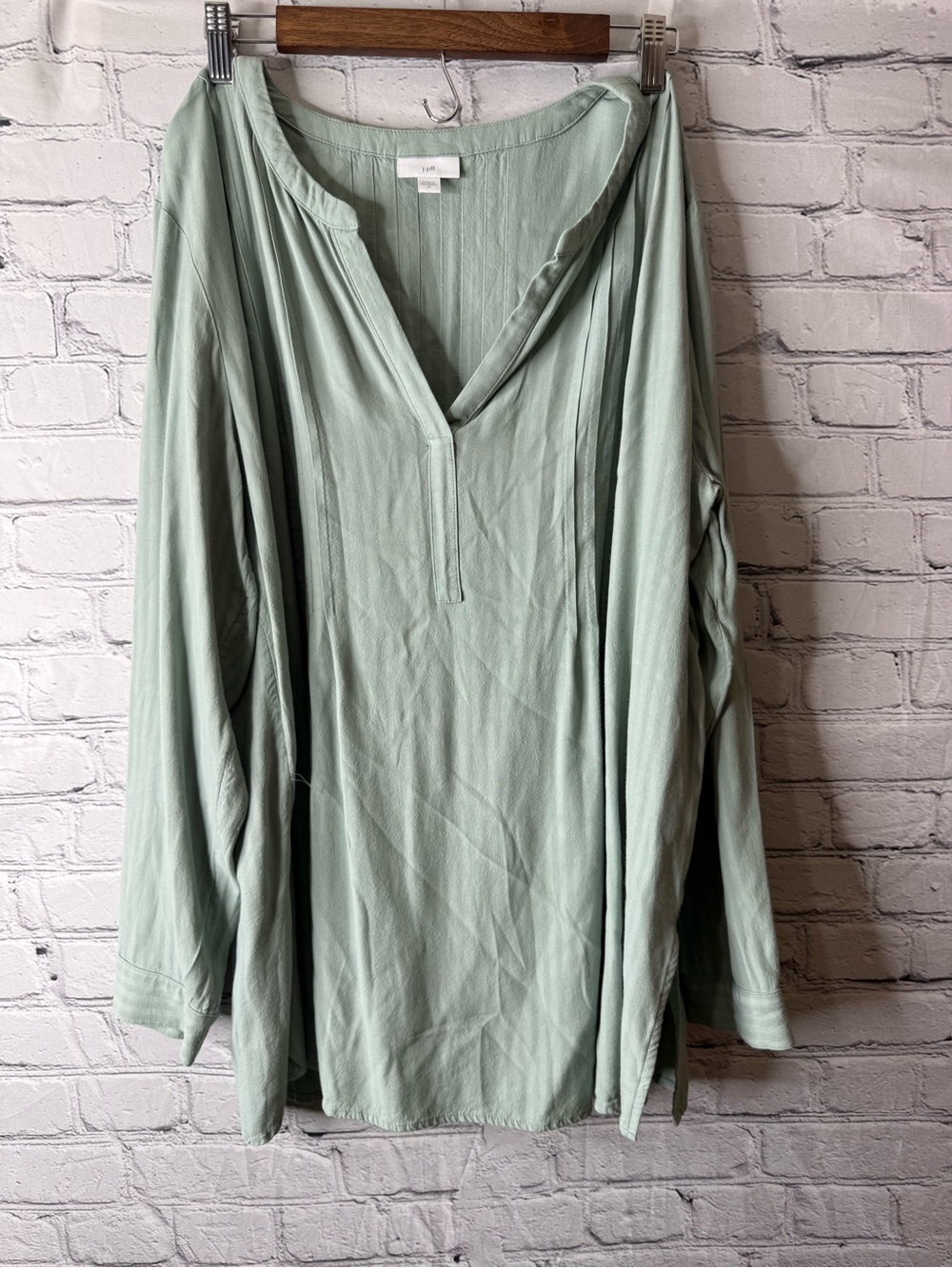 J. Jill Light Sage V-Neck Long Sleeve Women's tunic size xl - Picture 10 of 12